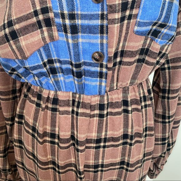 PrettyLittleThing Flannel Pajama Jumper Size 6 - Picture 8 of 12